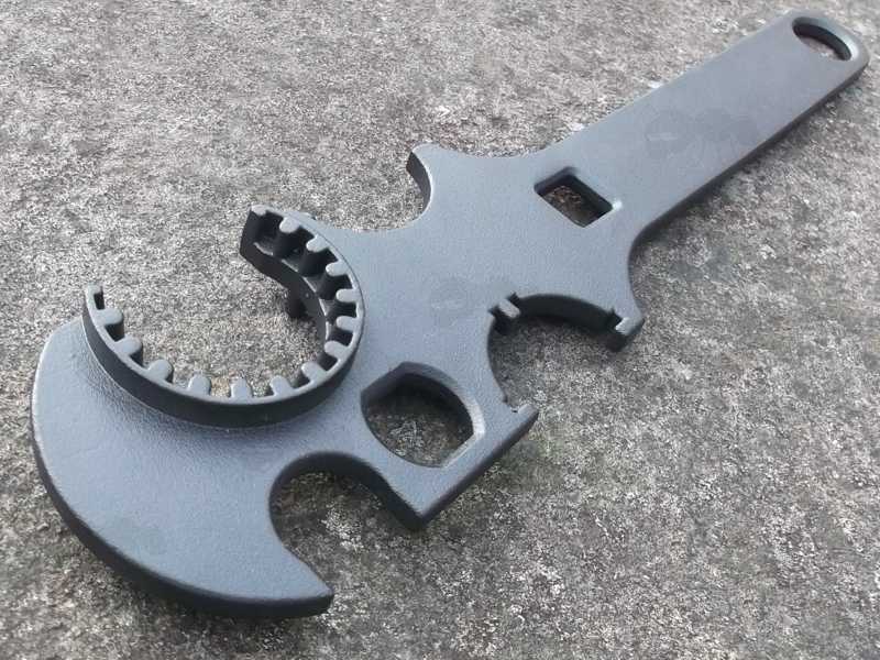 Powder Coated Round Head Steel Gunsmith AR-15 Combo Wrench Rifle Buttstock / Delta Ring Wrench Kappa