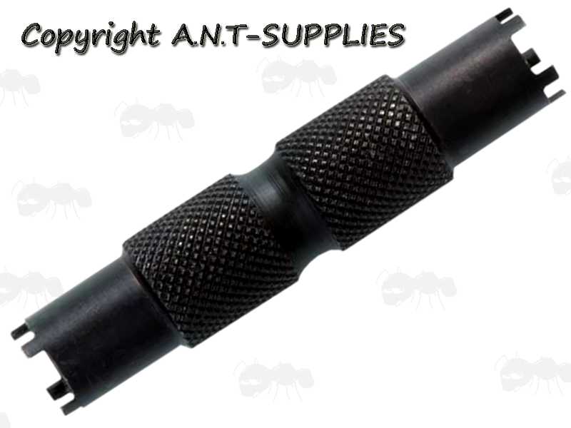 AR-15 Front Sight Long Adjustment Tool with Two Knurled Grip Sections