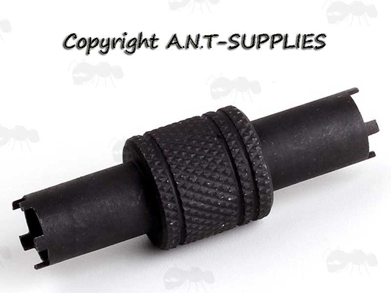 Large View of AR-15 Front Sight Adjustment Tool with Chubby Knurled Grip Section