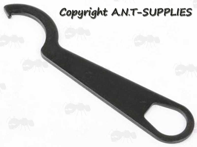 Black Rifle Stock Tube Castle Nut Spanner with 1911 Pistol Barrel Bushing Wrench