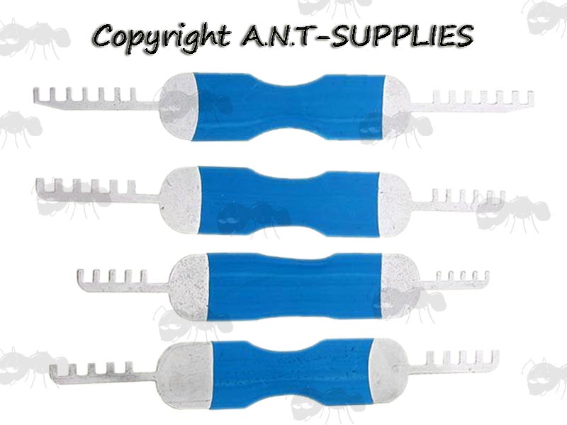 Four Piece Comb Style Double Sided Padlock Pick Set