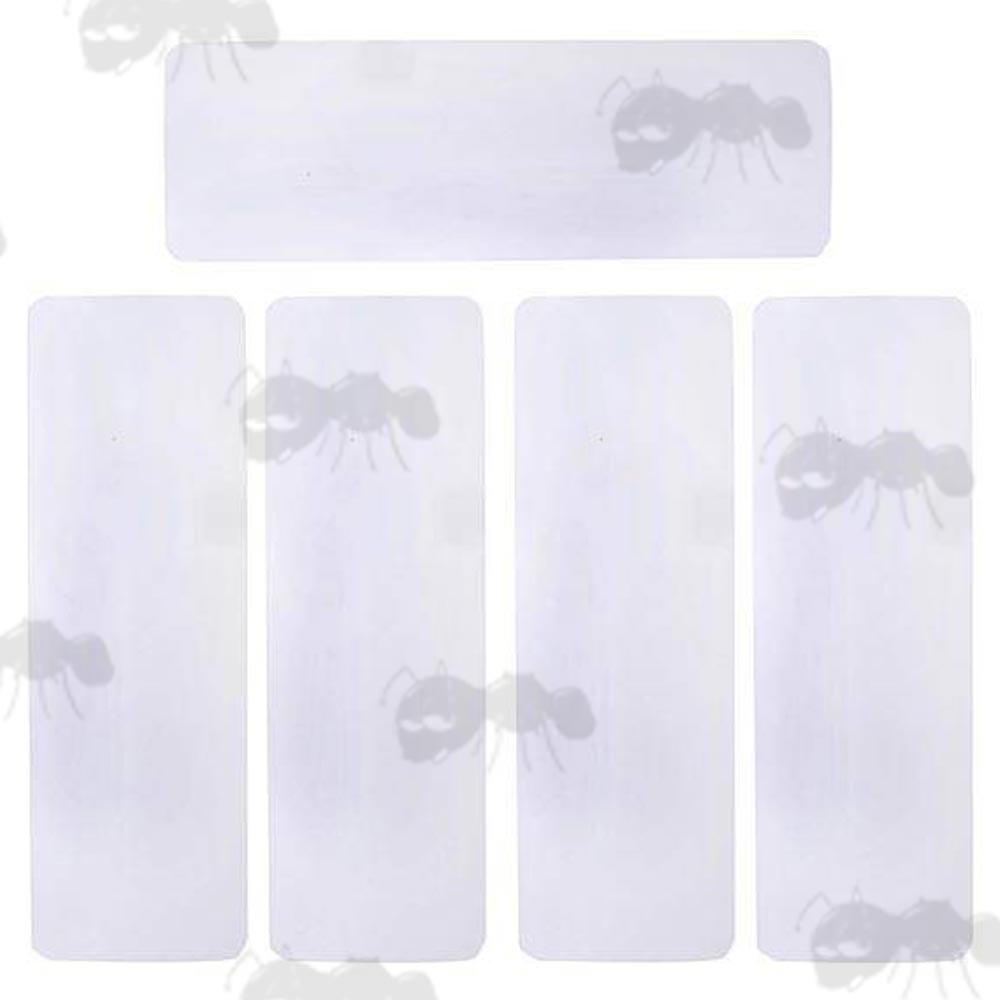 Five Sheets of Super Thin Tough Plastic House Door Lock Shims