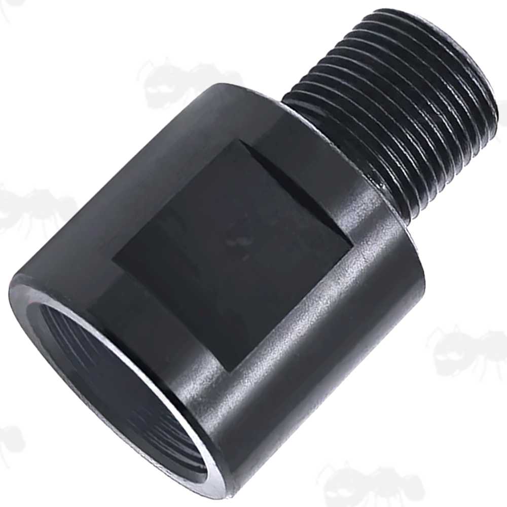 Steel Heavy-Duty 5/8x24 UNEF To 1/2x28 UNEF Threaded Rifle Barrel Adapter