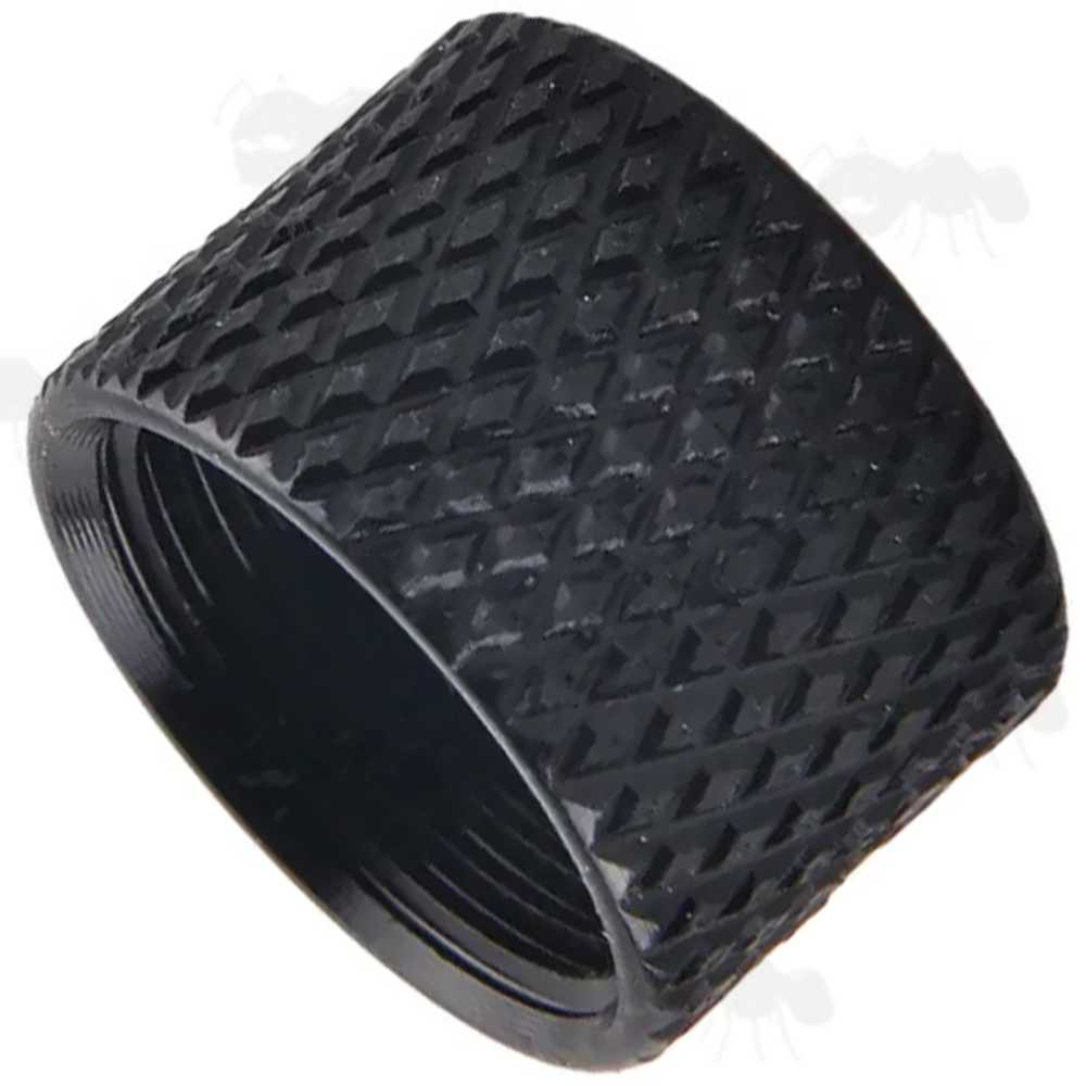 Black Anodised Finished Aluminium Thread Protector for 1/2x28 UNEF Pistol Barrel Threads