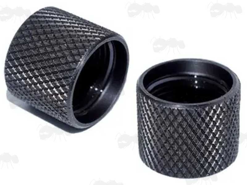 Pair of M13.5 Barrel Thread Protectors for Left-Hand Threads