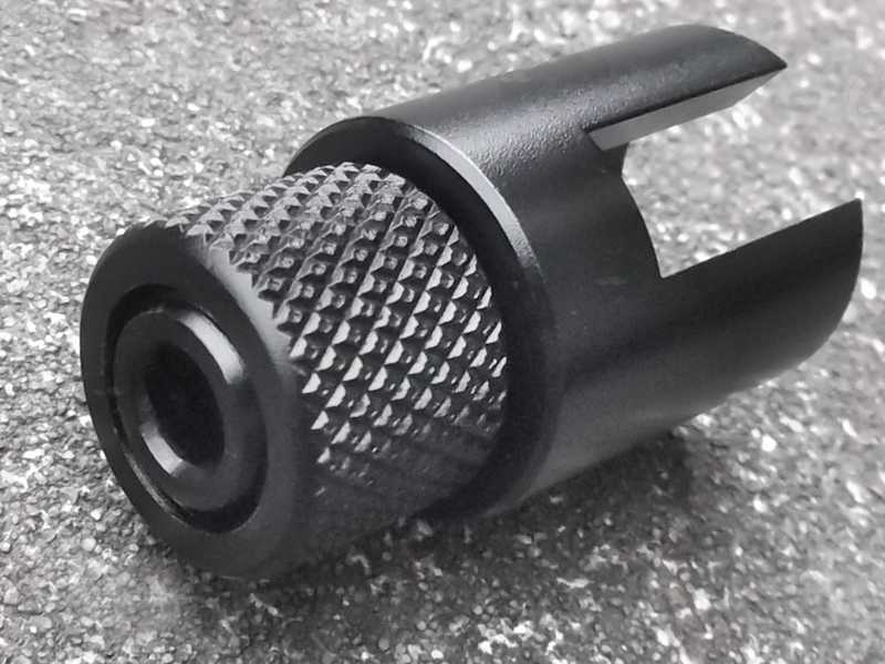 Slip-On Adapter with Thread Guard for Henry U.S Survival Rifle (AR-7) Rifles to Accept 1/2-28″ American Thread Silencers
