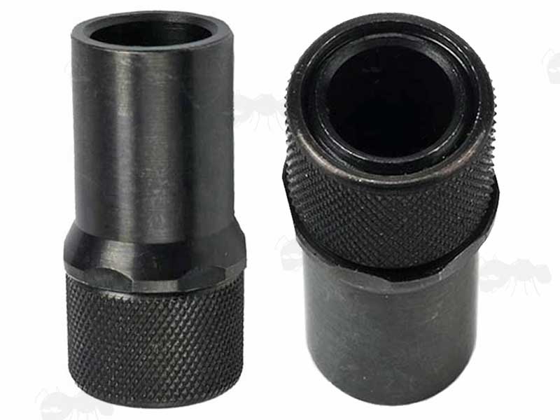M9 x .75 to 1/2-28 American Thread Silencer Adapter with Thread Guard