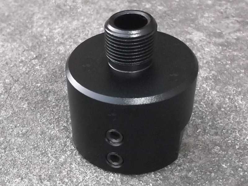 Plain Bull Barrel Slip-On Rifle Silencer Adaptor 1-2x28 UNEF