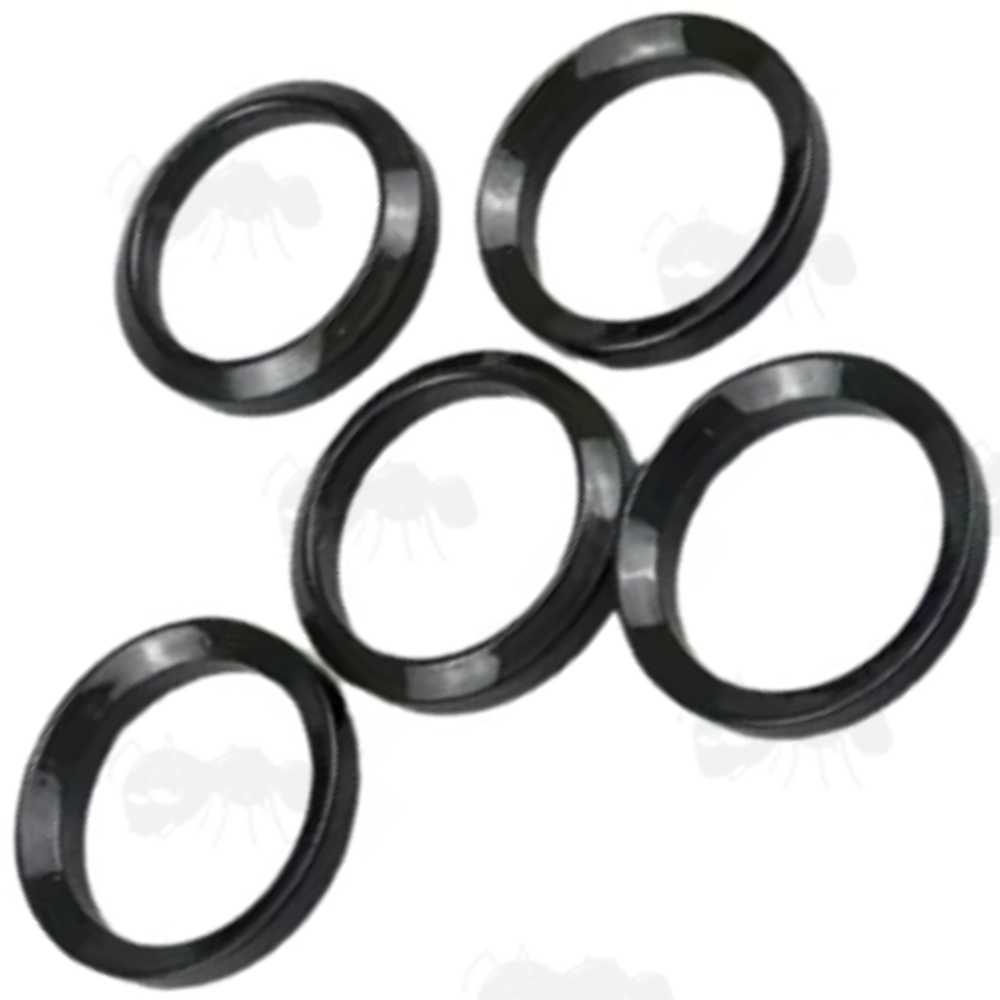 Pack of Five Black Steel .223 AR Rifle Crush Washers