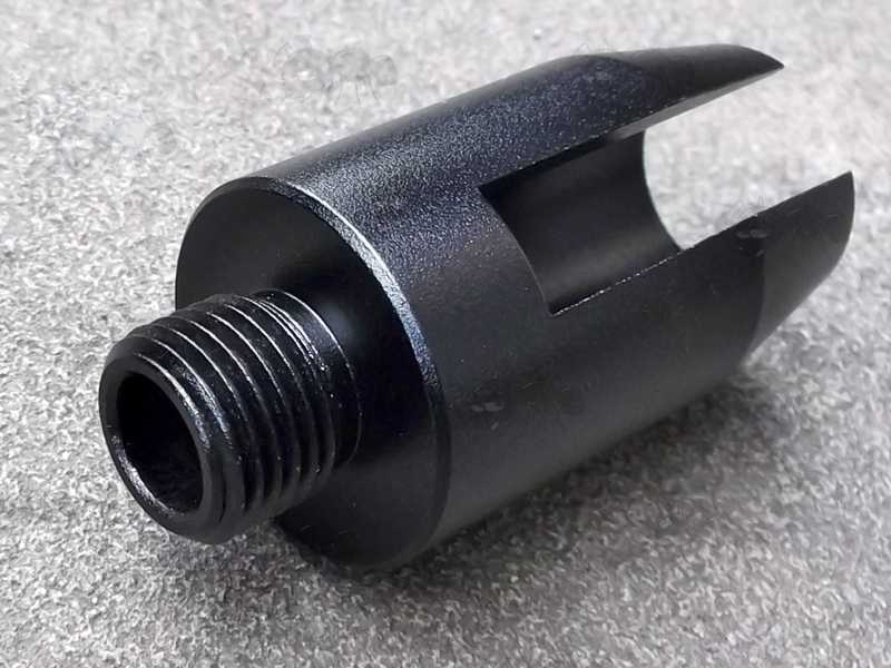 Slip-On Adapter for The Crosman Ruger 10/77 Air Rifle to Accept 1/2x20 American Threaded Silencer etc