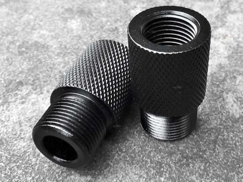 1/2x20 TPI To 5/8x24 TPI Threaded Rifle Barrel Adapter