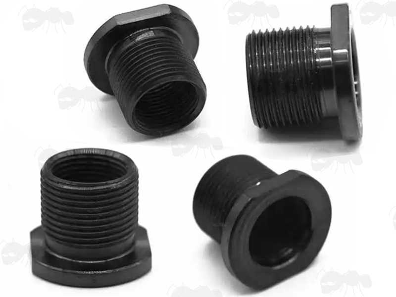 Aluminium 1/2x28 TPI To 5/8x24 TPI Threaded Muzzle Adapter