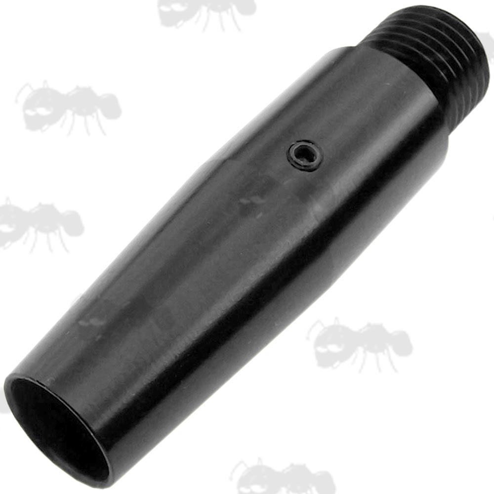 Slip-On Black Anodised Aluminium 1/2x20 TPI Threaded Muzzle Adapter for Air Arms S300, S310, S400, S410 Rifles by Bisley