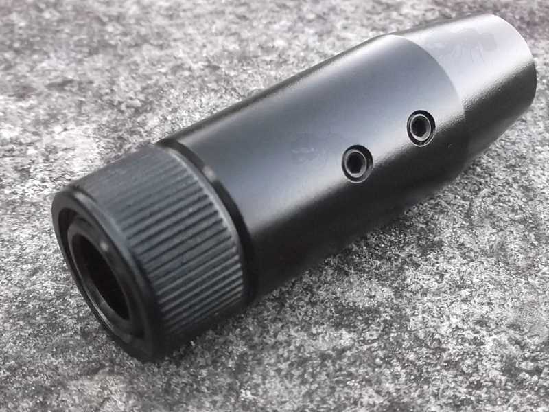 Black Anodised Alloy Threaded Muzzle Silencer Adapter for Crosman 2240 1377 1322 Air Pistols