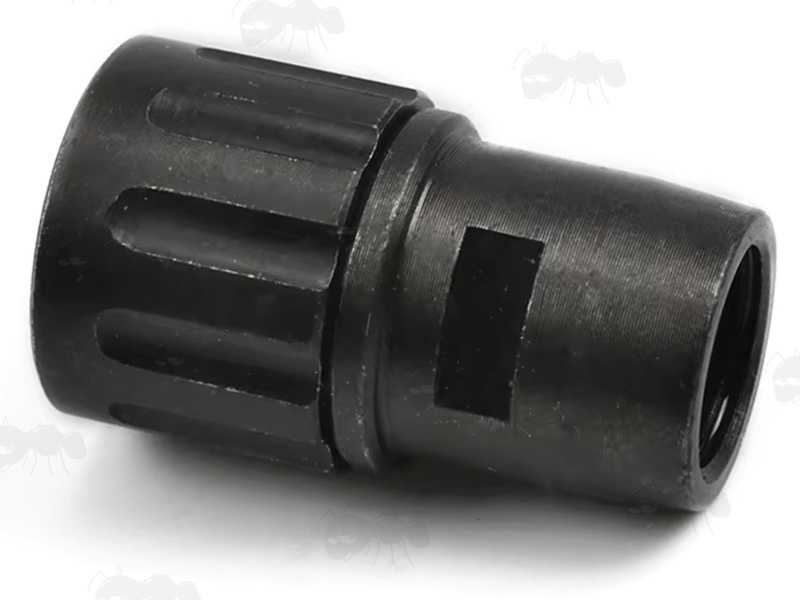 Smith and Wesson M&P .22 Compact Pistol Thread To 1/2x28 UNEF Adapter with Thread Guard Fitted