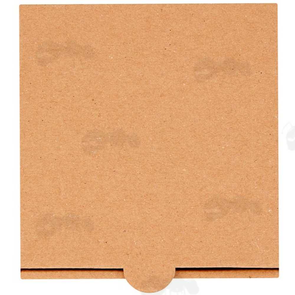 Assembled Brown Cardboard 5 Inch Square Pizza / Side Order Boxes with Integral Lid
