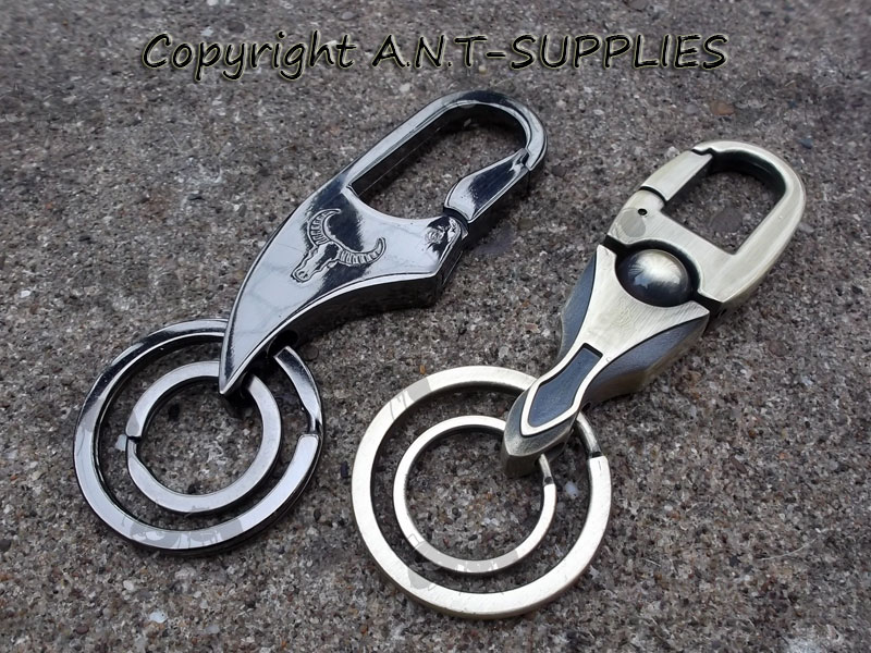 Unicorn and Buffalo Dual Keyring Keychains