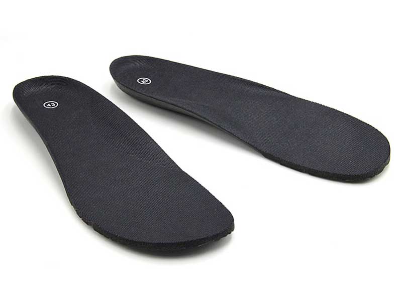 Pair of Black Padded Insoles for Minimalist Barefoot Style Shoes