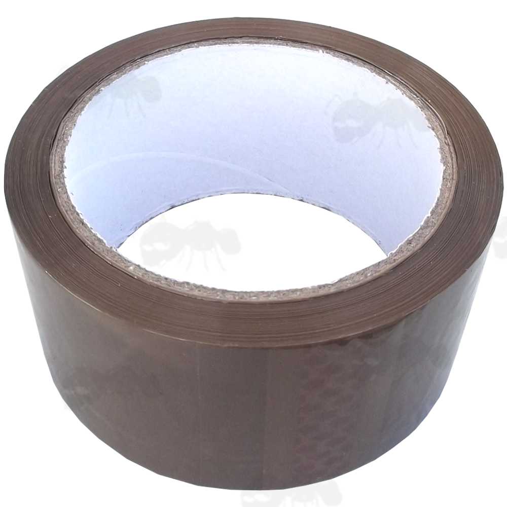 Six 66 Metre Rolls of 48mm Wide Buff Sticky Tape