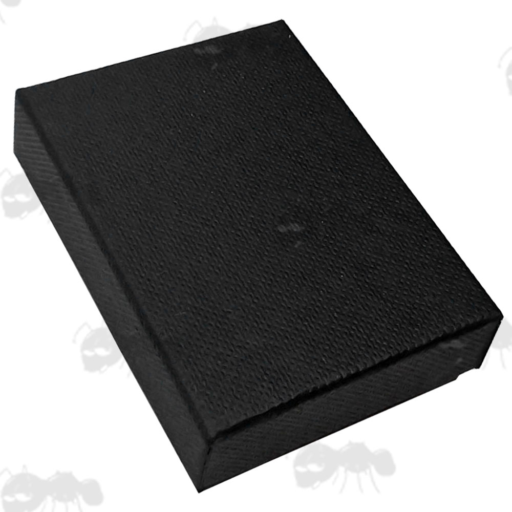 Small Black Card Gift Box with White Foam Insert