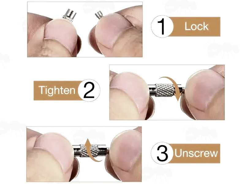Closing and Opening Guide for the Stainless Steel Keychain Cable