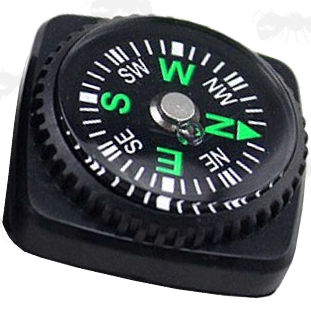 Oil Filled Button Compass with Buckle Strap Fitting