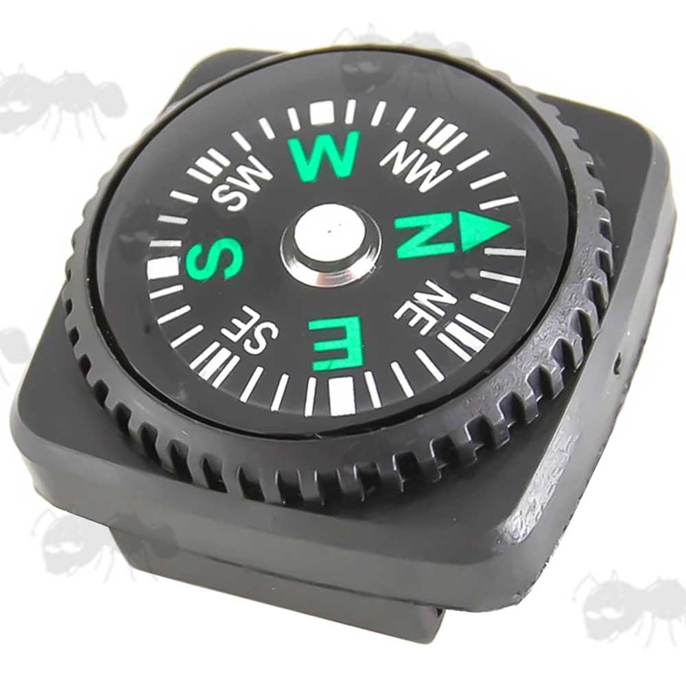 Button Compass with Buckle Strap Fitting