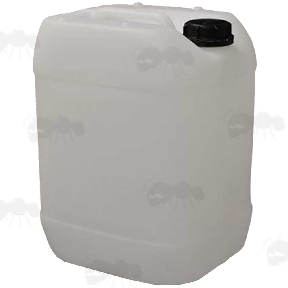 Food-Grade 20 Litre Plastic Jerry Can with Black Tamper-Proof Screw Cap