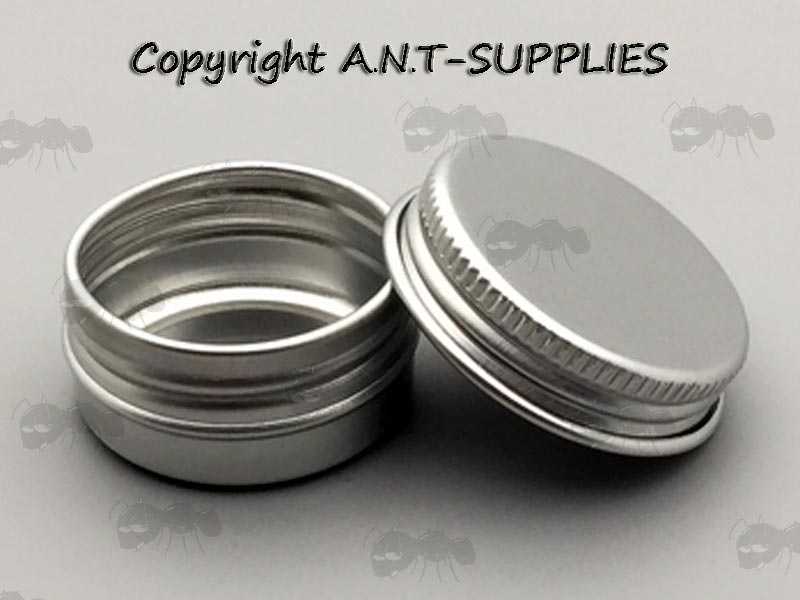 Small Survival Tin Jar with Screw Top Lid