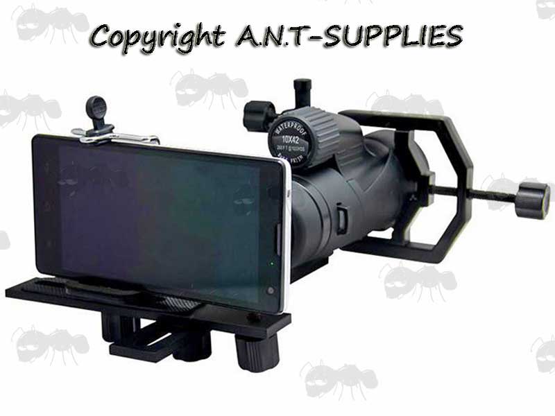 Adjustable Dual Axis Scope Mount for Smart Phone Cameras