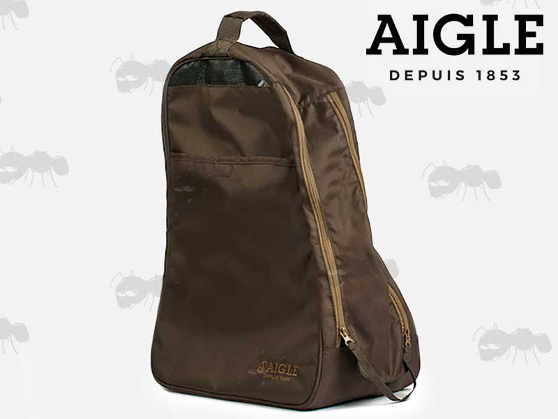 waterproof bag Aigle Dark Brown boot bag wellington boot or shoe carrier 