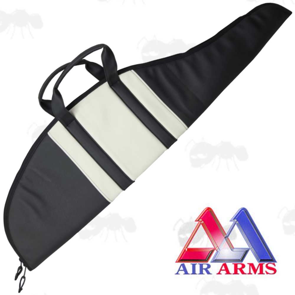 Air Arms Official Black and White Canvas Rifle Case for The RSN-70 Precision Air Rifle