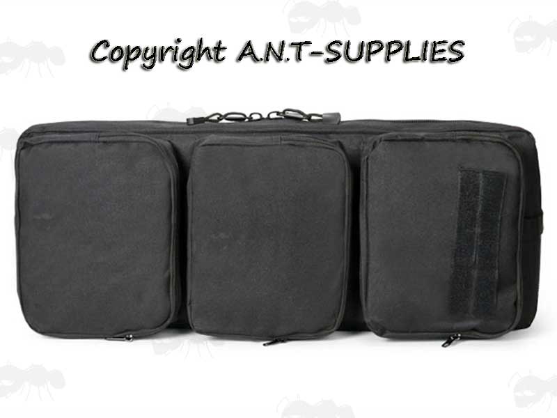 Black Canvas Small Machine Gun Backpack Carry Case