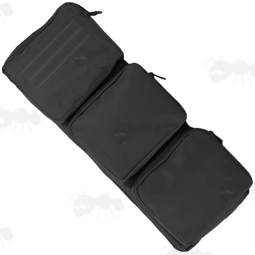 Black Canvas Small Machine Gun Backpack Carry Case