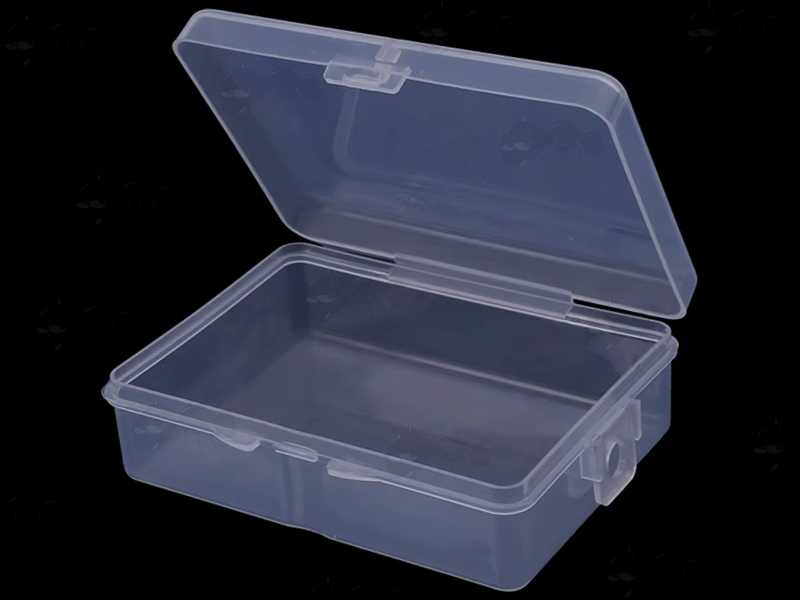 Opened View of The One Compartment Clear Storage Case for Most Sizes of Gun Barrel Cleaning Swabs