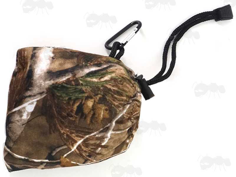 Elasticated Rim Tree Camouflage Patterned Rifle Cover Slip Hood in Storage Bag