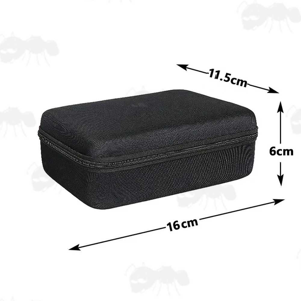 Closed View of A Small Black EVA Rigid Foam Storage Case for Protecting Small Items, Size A