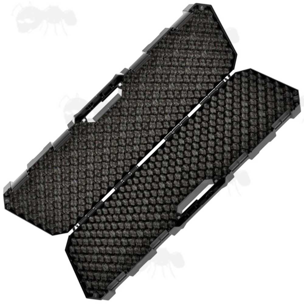 Open View of The MTM CASE-GARD Model RC34 Hard Plastic Carbine Rifle Carry Case with Egg Foam Padding