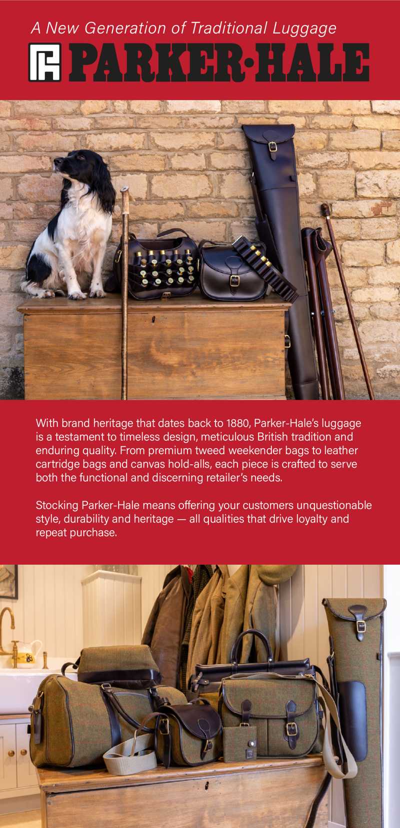 Advert for Parker Hale Shooting Luggage Range