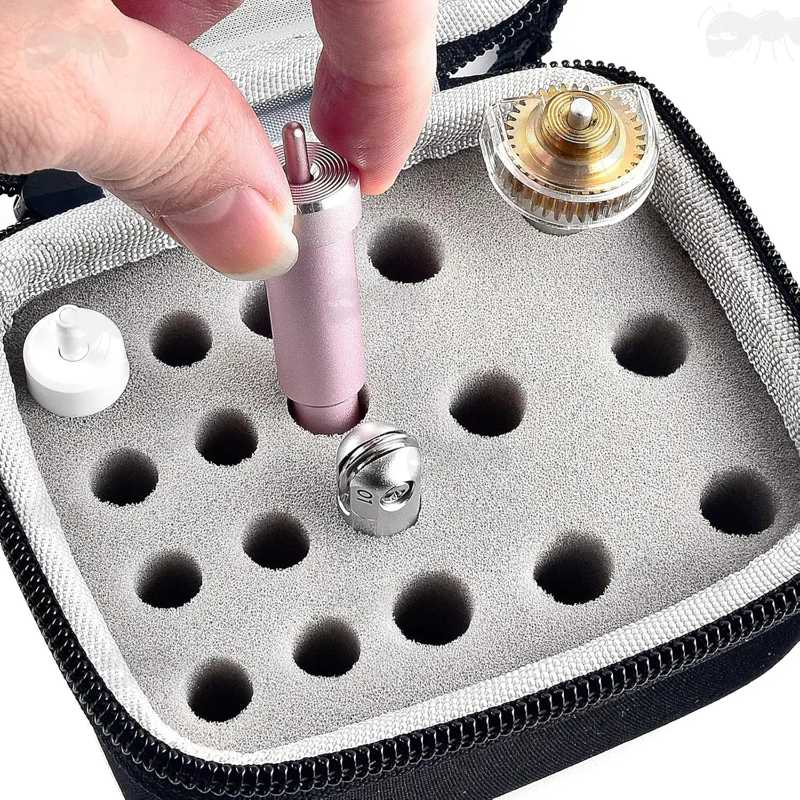 Features of The Small Foam Padding Black Soft Canvas Storage Case for Cricut Maker Blades