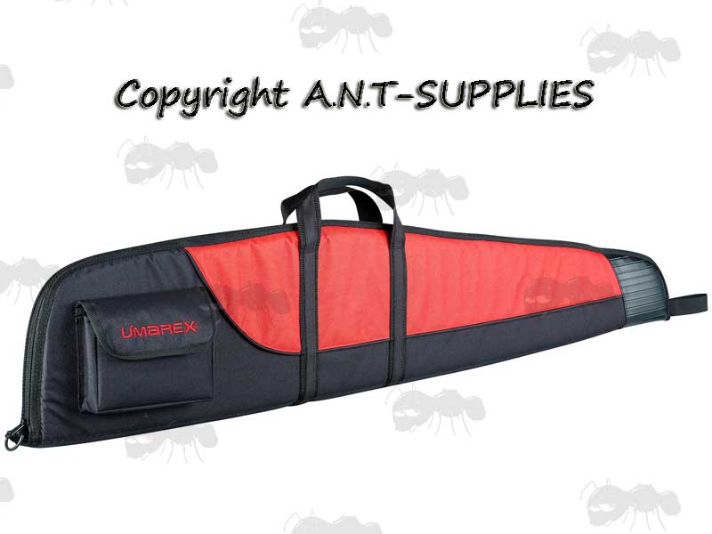 Umarex Red and Black Canvas Rifle Case with Additional Pocket