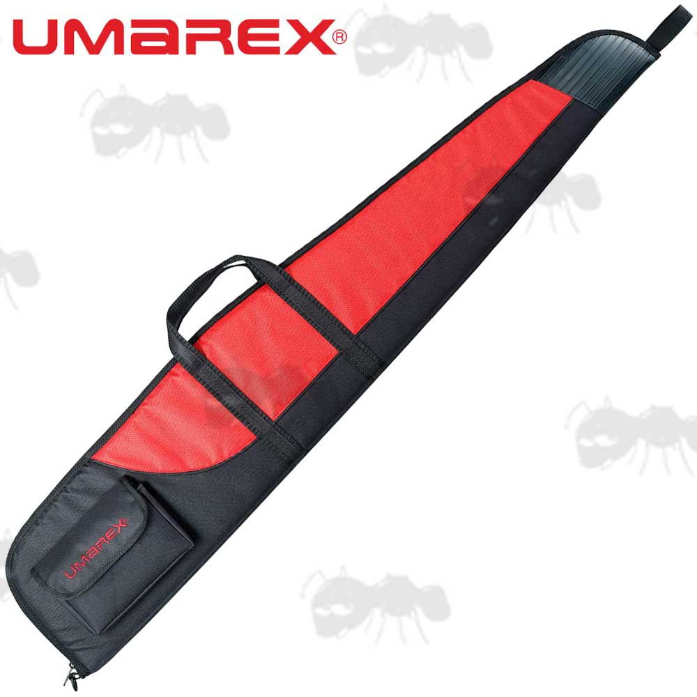Umarex Red and Black Canvas Rifle Case with Additional Pocket
