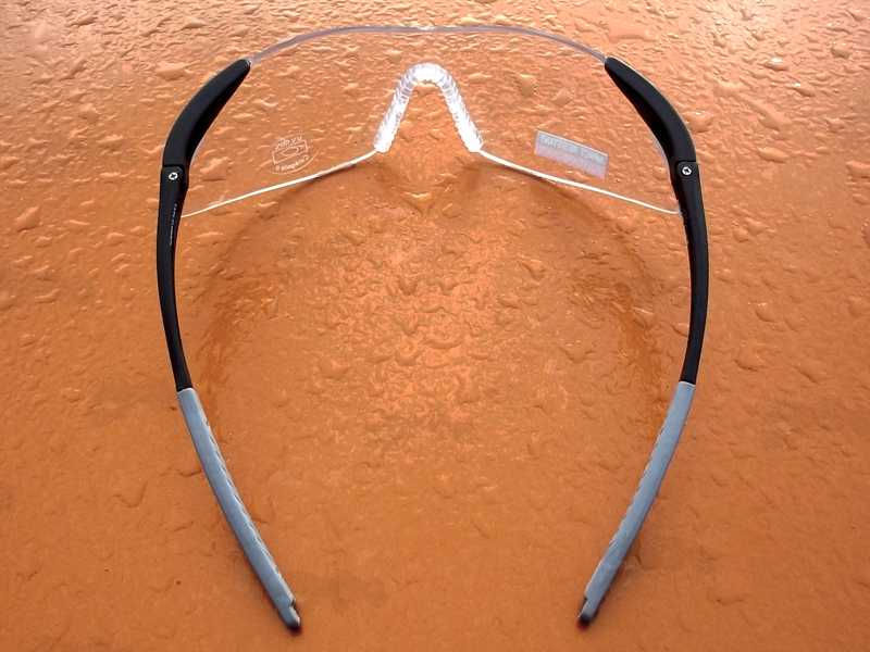 View of The Arms on The EyeLevel Safety Target Shooting Glasses with Clear Lenses