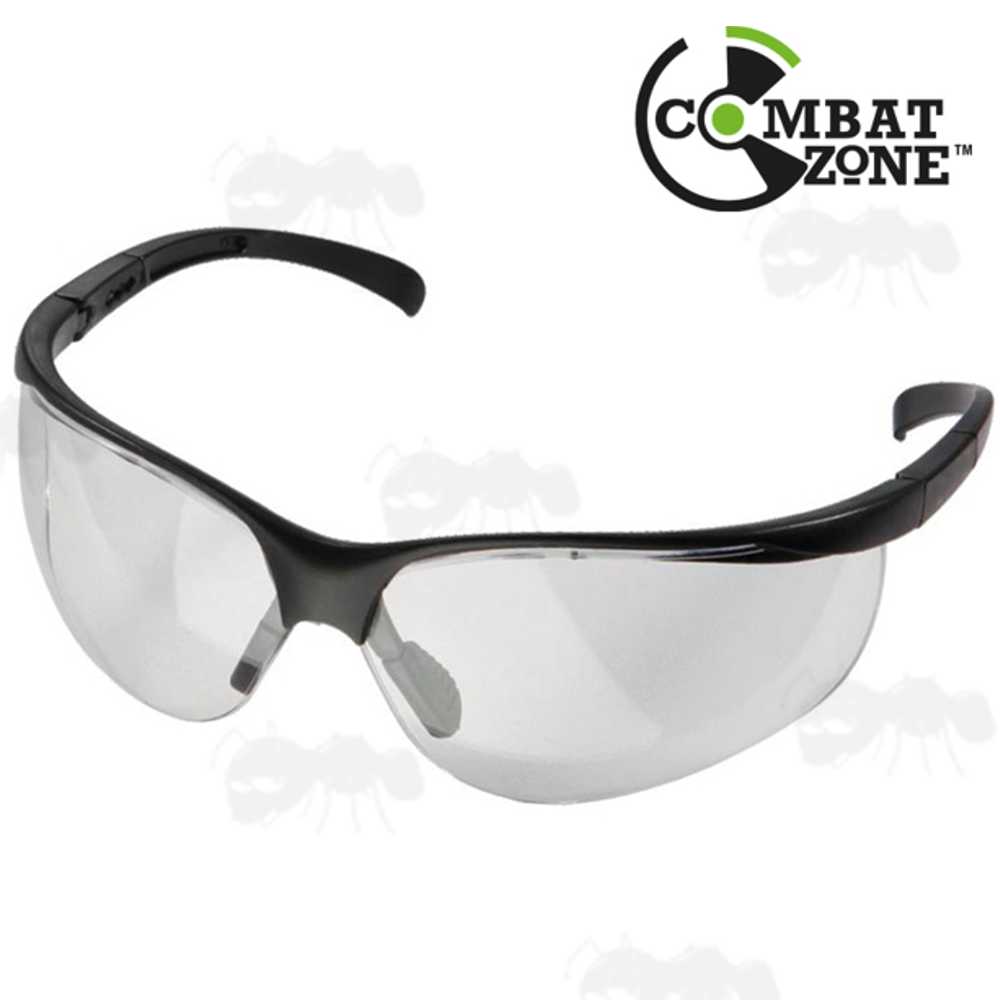 Combat Zone Clear Lens Safety Glasses, by Umarex