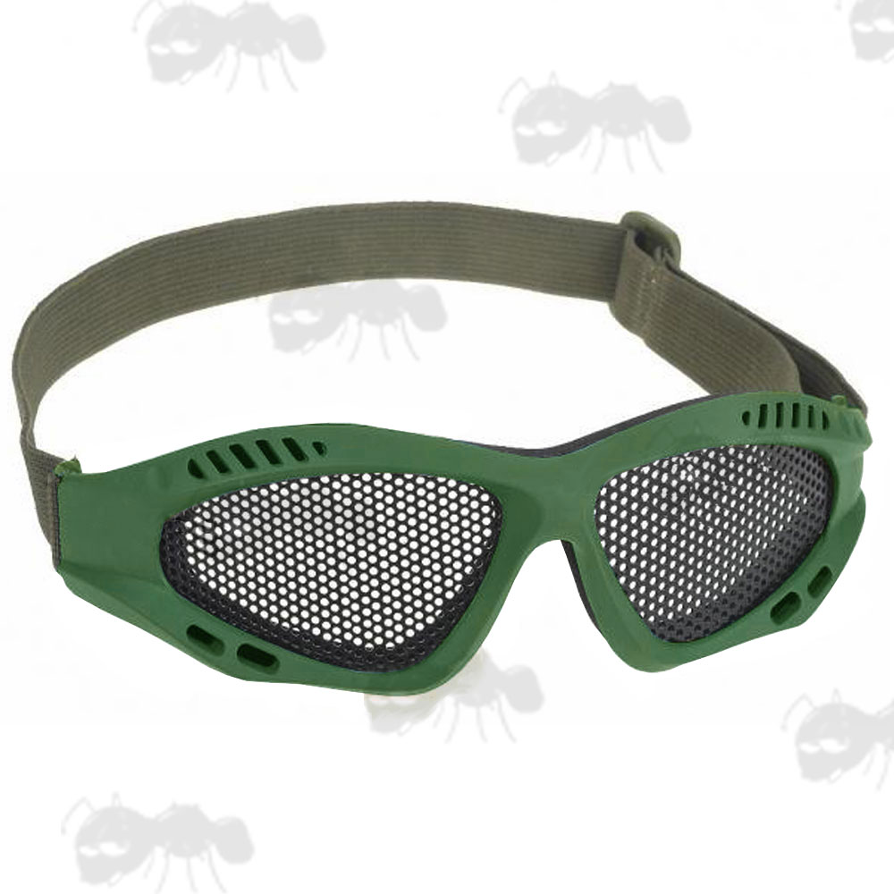 Airsoft Wire Mesh Goggles Perforated Steel Eyewear Freepost UK