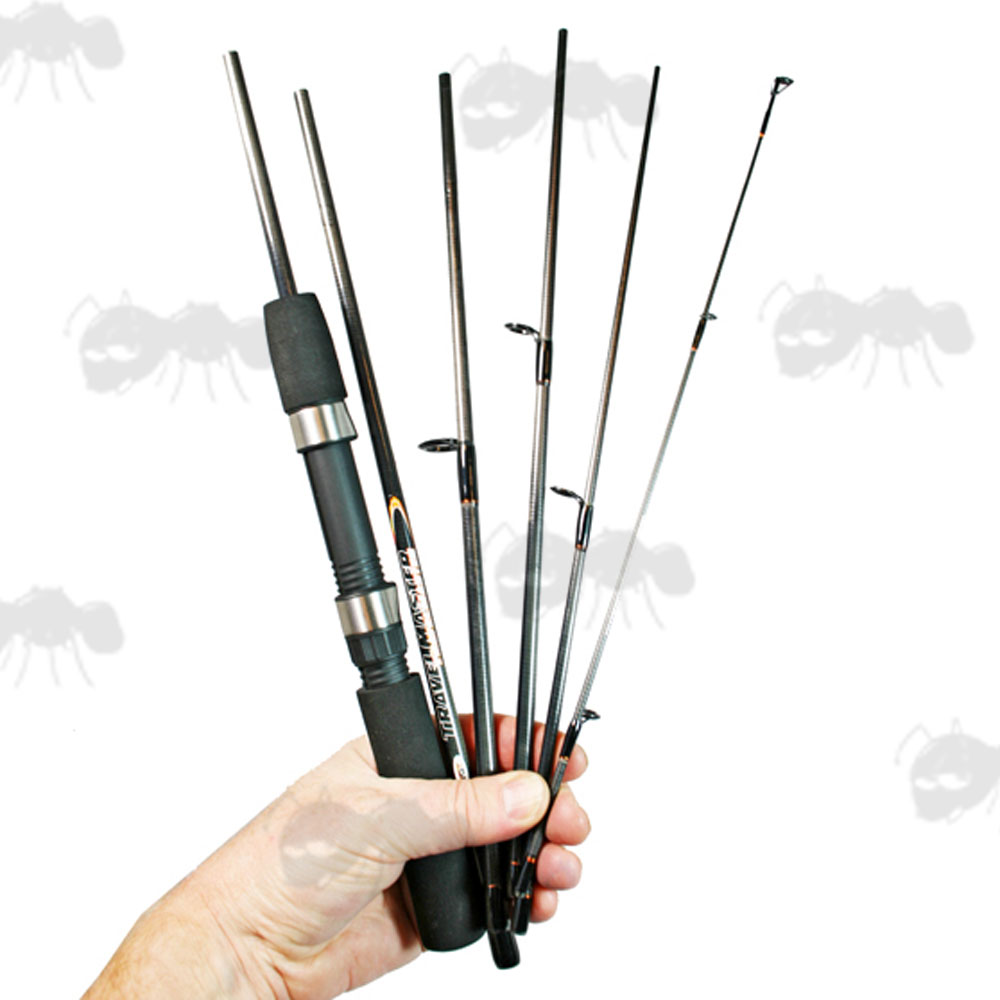 Compact Travel Fishing Rods Travel Master with Reel