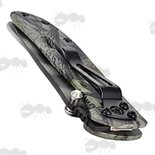 Sanrenmu Jungle Camo Folding Knife