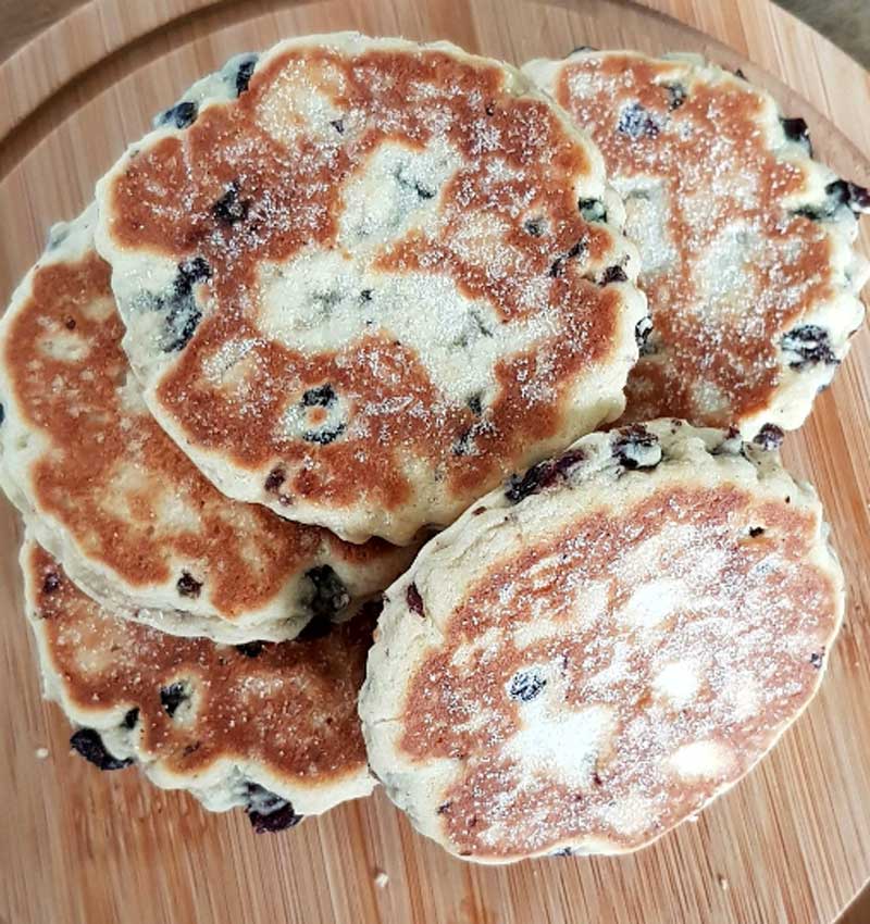 Stack of Homemade Welsh Cakes