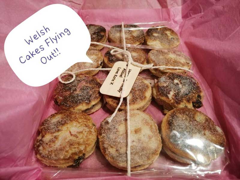 Homemade Welsh Cakes Gift Wrapped In Packaging