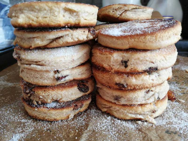 Homemade Welsh Cakes 50/50 Rice and Wheat Flour Mix Welshcakes